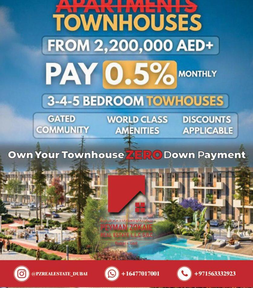 Modern villa exterior Dubai community